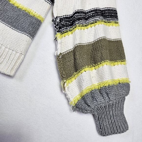 Lou & Grey Anthropologie Sweater Cashmere Wool Chunky Knit Balloon Sleeve XS - Picture 9 of 16